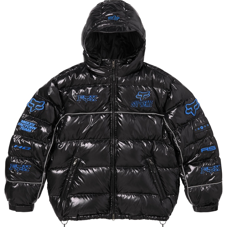 Supreme ''Fox Racing Shiny Down'' Puffer Jacket
